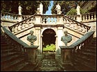 The double flight of stairs into the garden of 'L'Aurora', designed and built by Vasanzio.